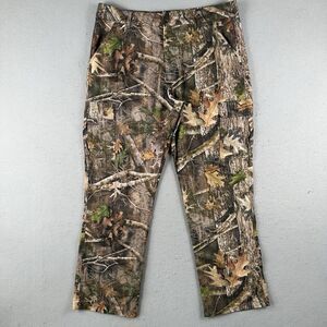 True Timber Cargo Pants Men’s 2XL Green Kanati Camo Hunting Ripstop Straight Leg